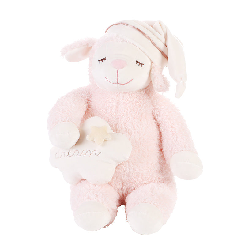 LIVHEART Oveja Muñeca Almohada Peluche Juguete Ragdoll Lindo Niño Durmiendo Muñeca