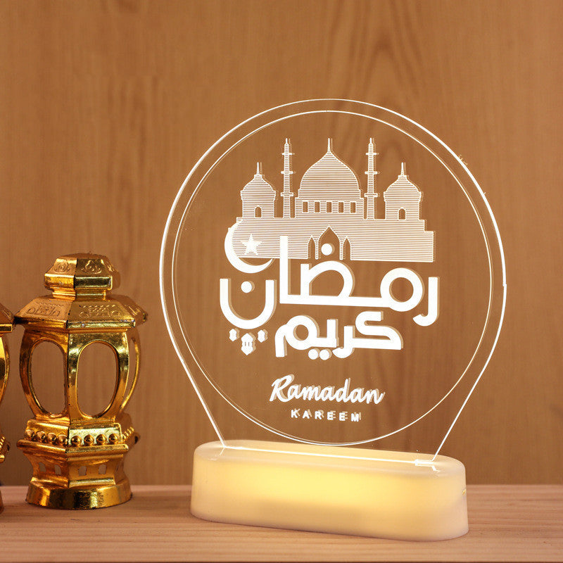 Lámpara colgante LED Ramadan Castle Moon Kerosene 3D