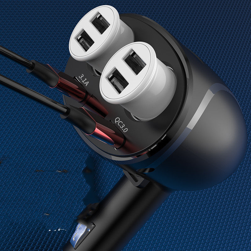 Allume-cigare numérique double USB DC 12 24V QC3.0, Charge rapide QC3.0 3.1A, chargeur de voiture multifonctionnel