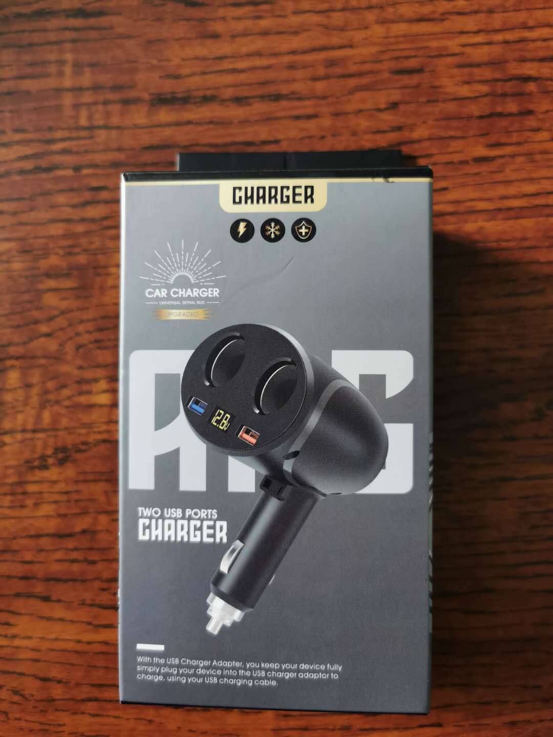 Allume-cigare numérique double USB DC 12 24V QC3.0, Charge rapide QC3.0 3.1A, chargeur de voiture multifonctionnel