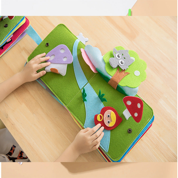 Livre en tissu pour bébé pour enfants, partie 2, livre en tissu arc-en-ciel