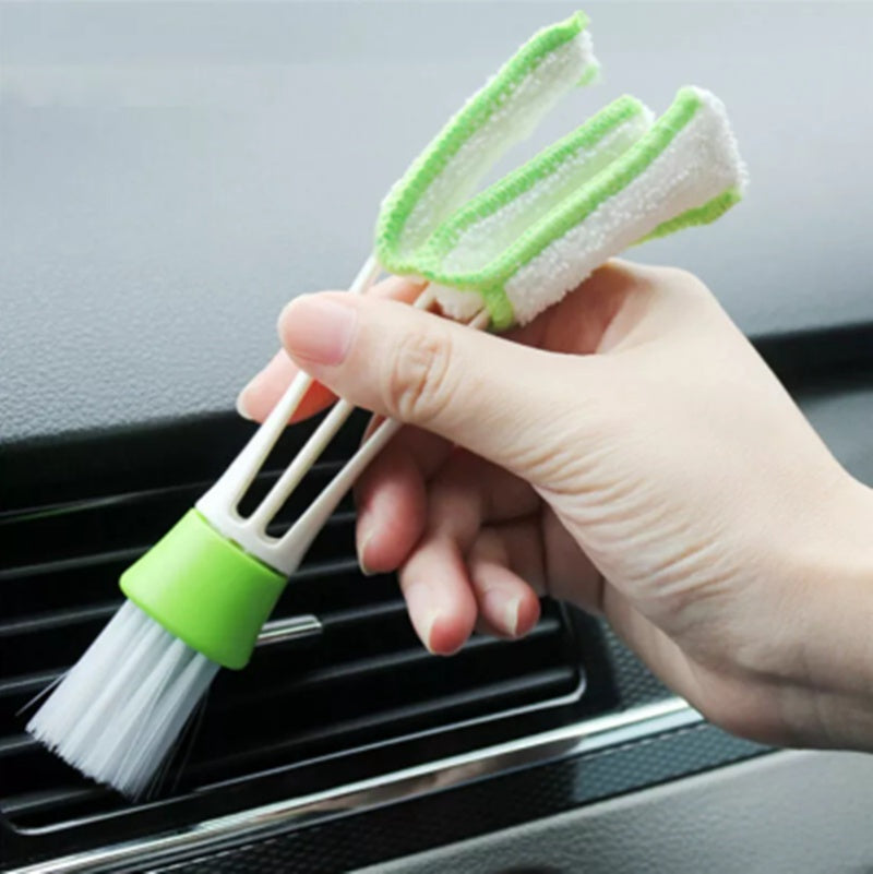 Brosse de lavage de voiture en poils de porc, brosse de nettoyage de voiture à tête ronde avec manche en bois