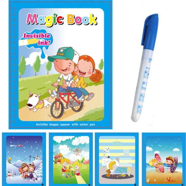 Livre de peinture à l'eau magique créatif pour enfants