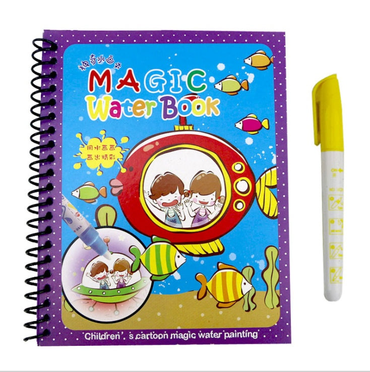 Livre de peinture à l'eau magique créatif pour enfants