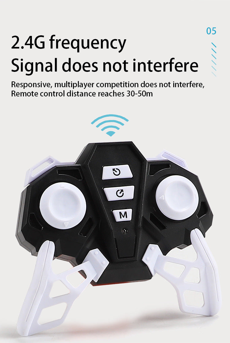 Voiture de cascade de conduite Double face avec télécommande sans fil, Rotation à 360 degrés 4WD
