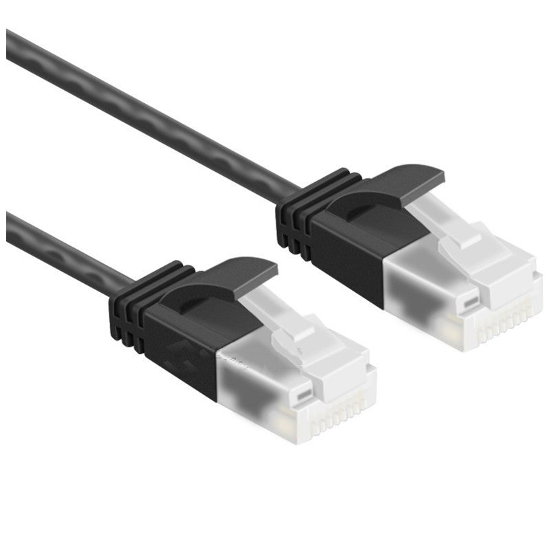 Cable Ethernet superfino ltra delgado Cat6 RJ45 TP de ángulo recto