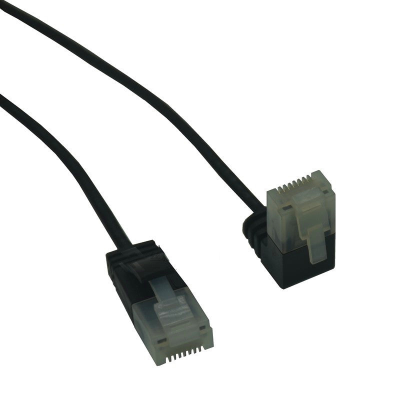 Cable Ethernet superfino ltra delgado Cat6 RJ45 TP de ángulo recto
