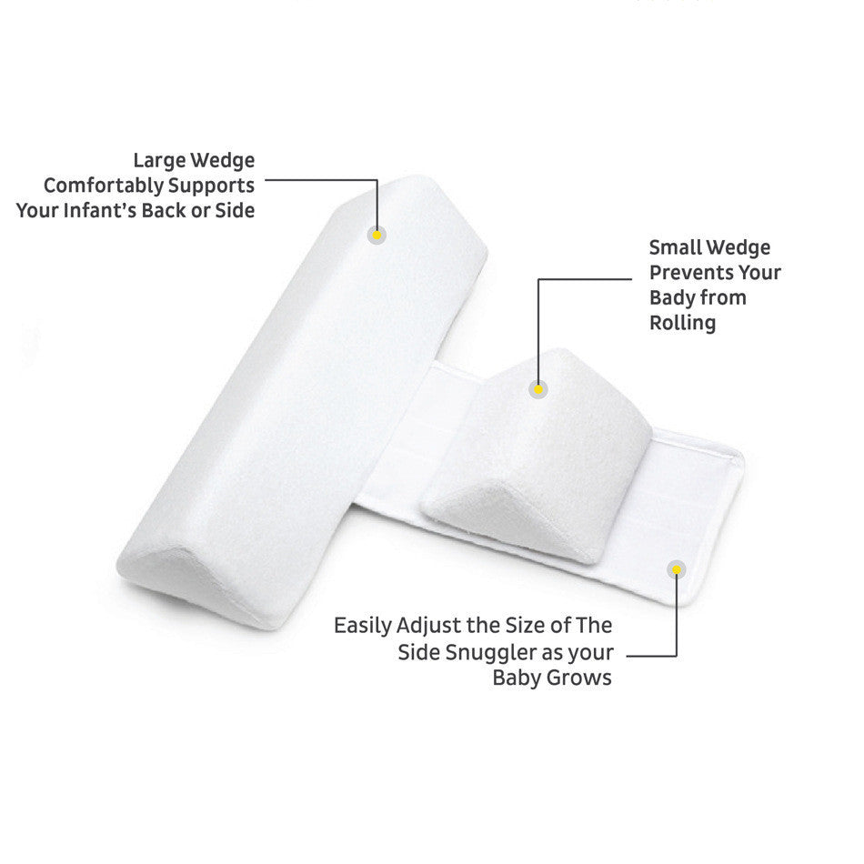 Oreiller latéral pour bébé, positionnement de la position de sommeil du bébé, amovible et lavable