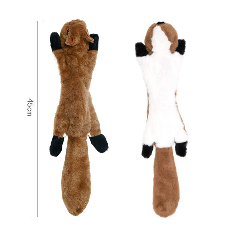 Jouets en peau d'animal Jouets en peluche sonores pour animaux de compagnie