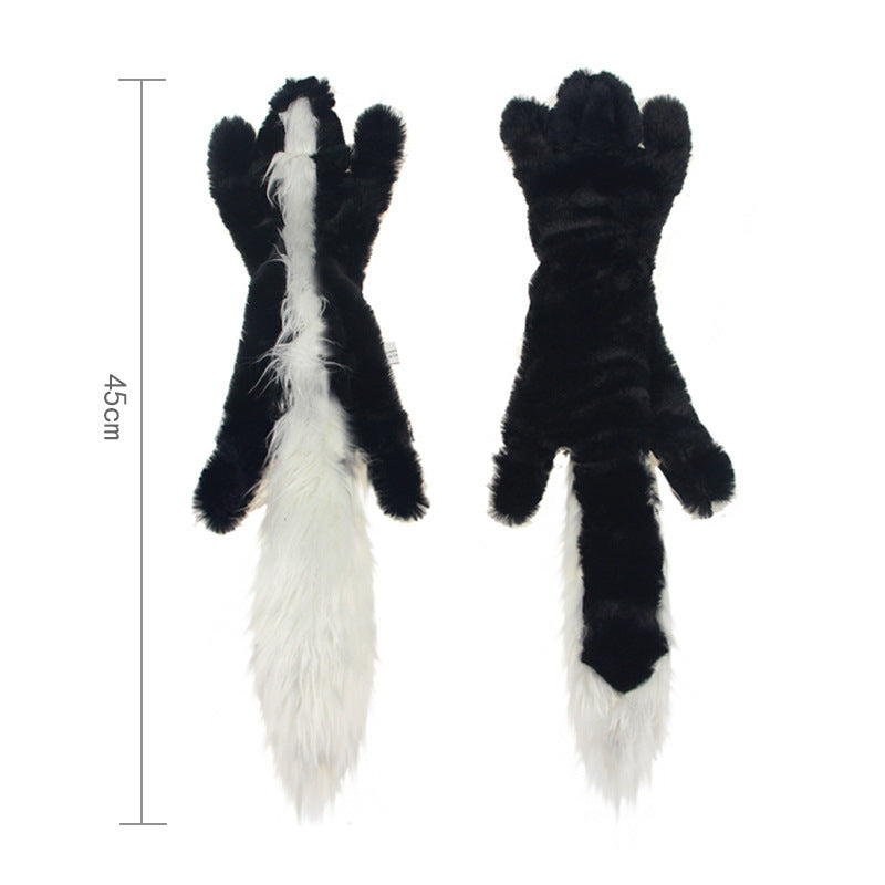 Jouets en peau d'animal Jouets en peluche sonores pour animaux de compagnie