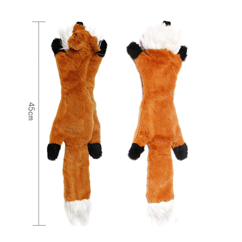 Jouets en peau d'animal Jouets en peluche sonores pour animaux de compagnie