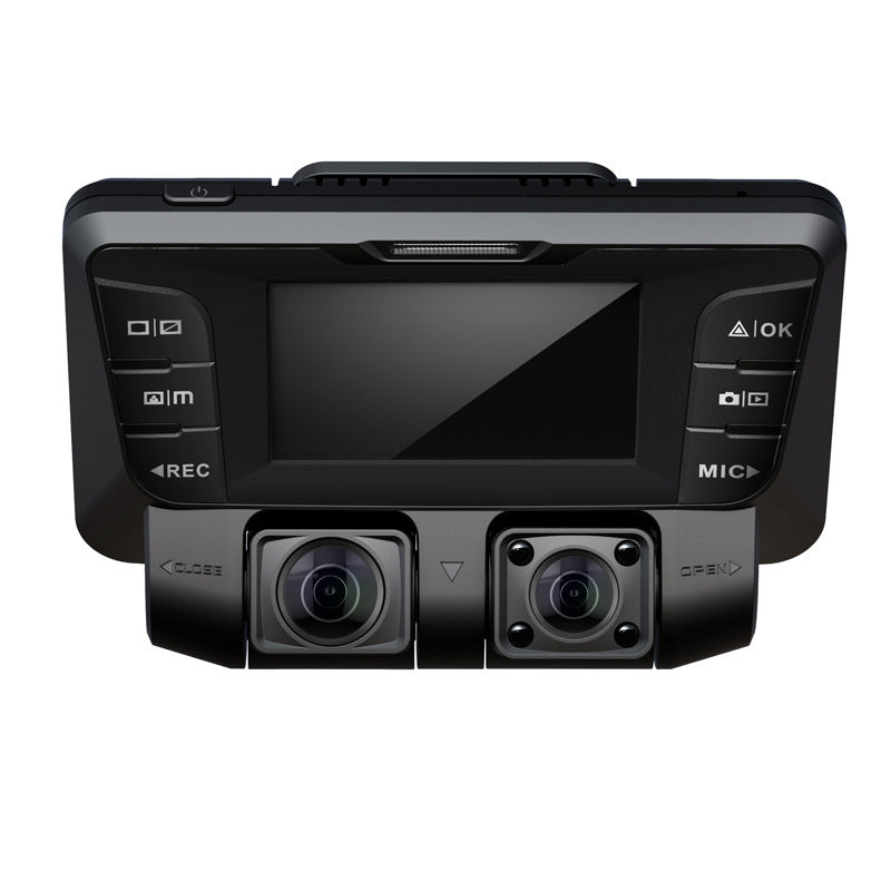 Enregistreur de conduite de voiture HD Vision nocturne enregistreur de conduite à vue panoramique à double objectif