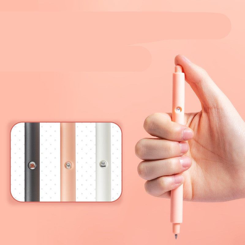 MINISO couleur papeterie noir signe stylo mignon dessin animé ours nu presse Gel stylo