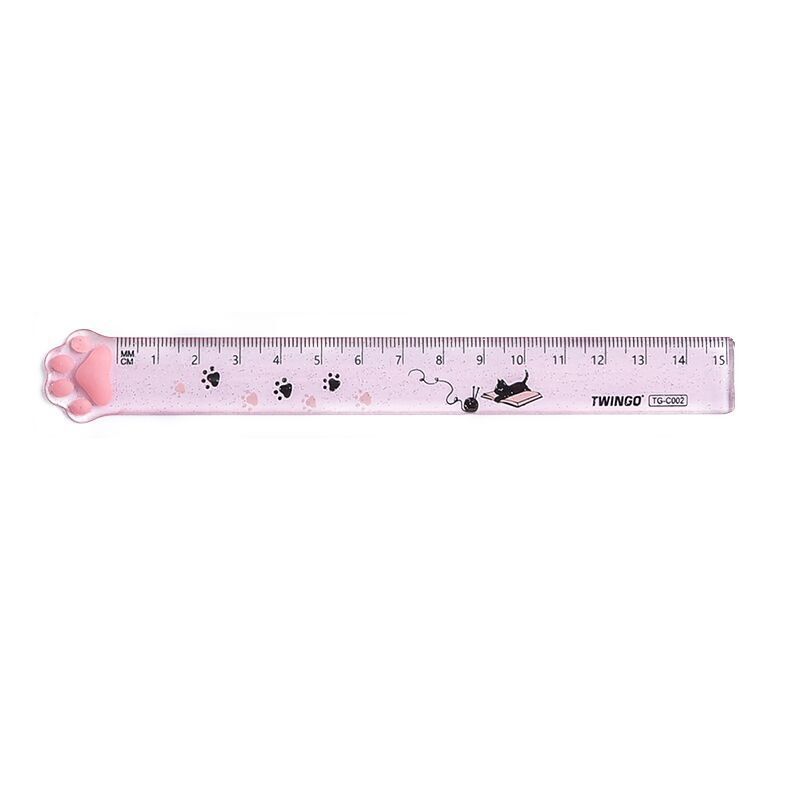 Règle de mesure en plastique Transparent, papeterie créative pour étudiants