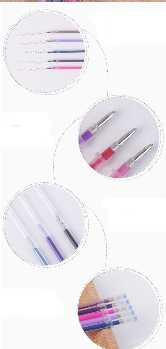 Recharge de compte à main en gel scintillant, fluorescent, haute brillance, 48 couleurs