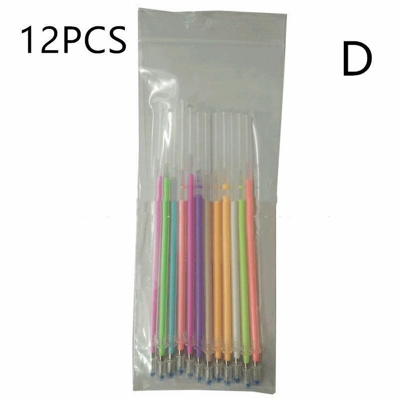 Recharge de compte à main en gel scintillant, fluorescent, haute brillance, 48 couleurs