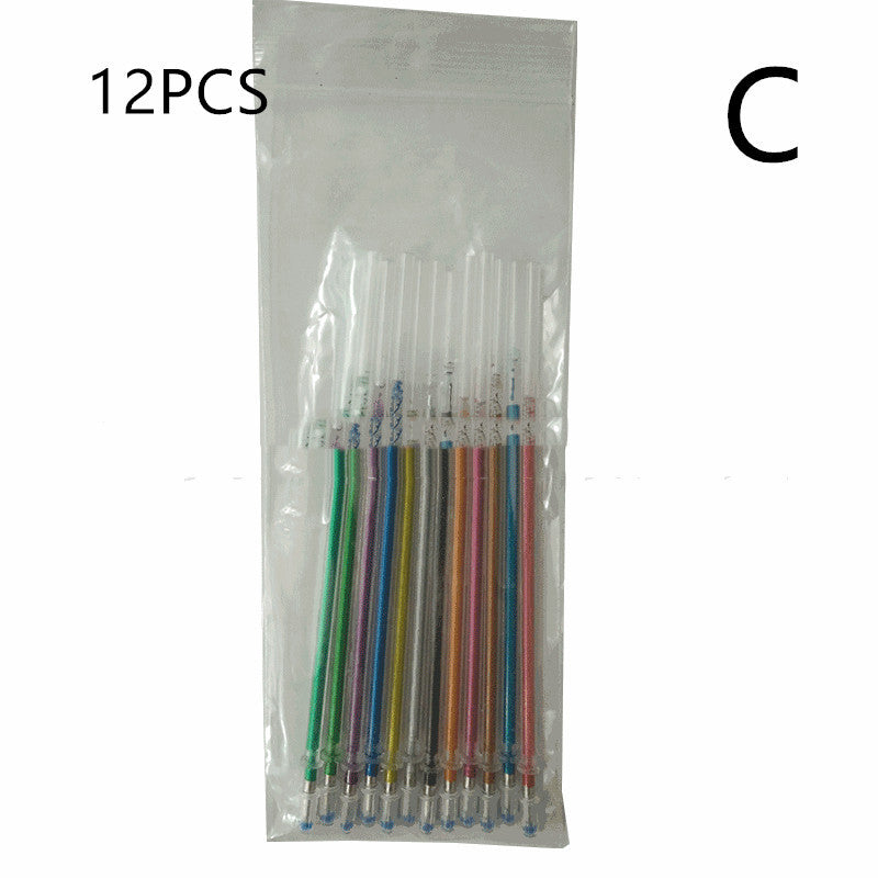 Recharge de compte à main en gel scintillant, fluorescent, haute brillance, 48 couleurs