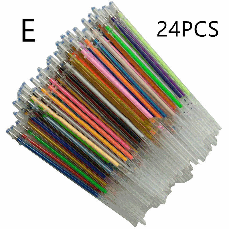 Recharge de compte à main en gel scintillant, fluorescent, haute brillance, 48 couleurs