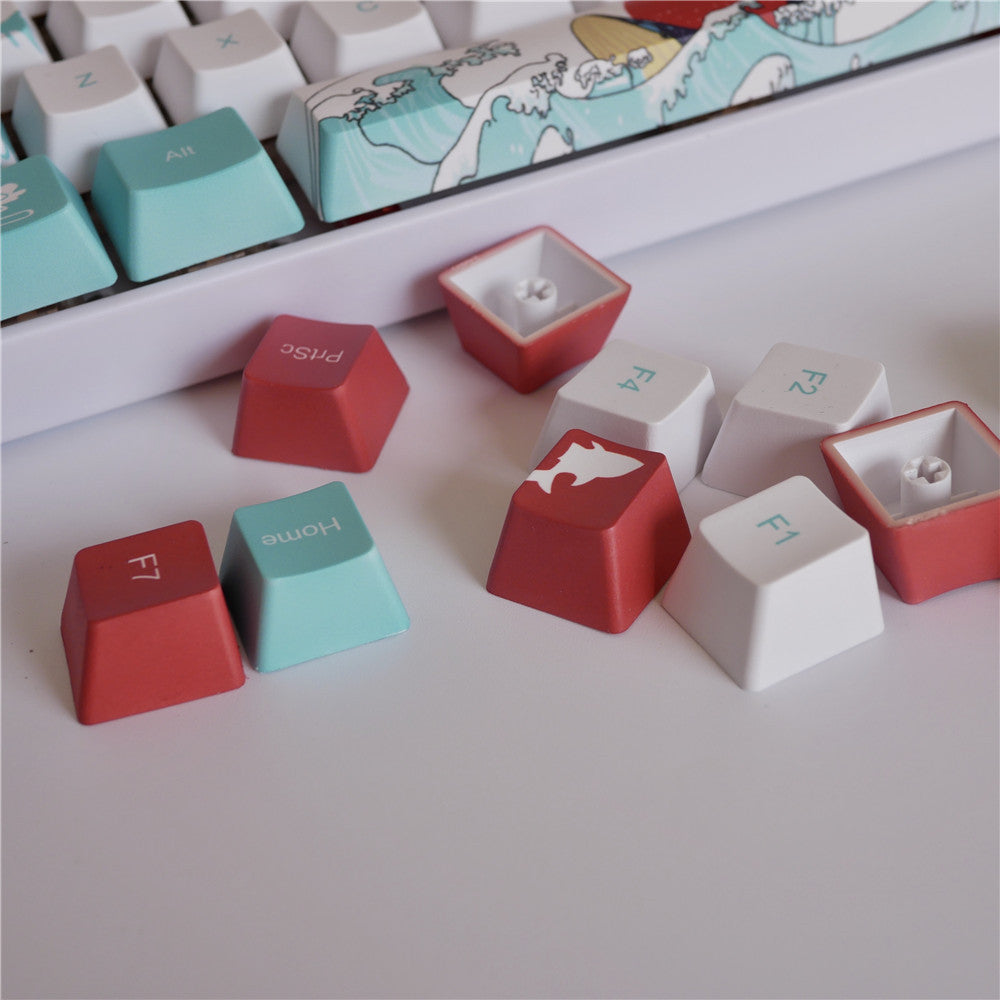 Clavier mécanique à touches de mer de corail