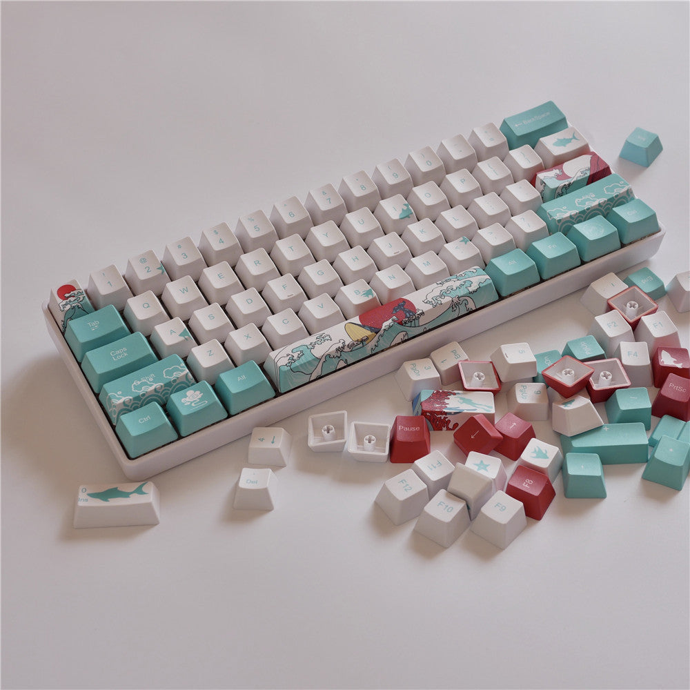 Clavier mécanique à touches de mer de corail