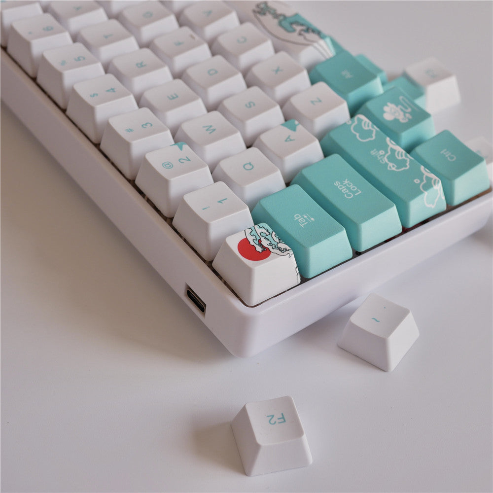 Clavier mécanique à touches de mer de corail