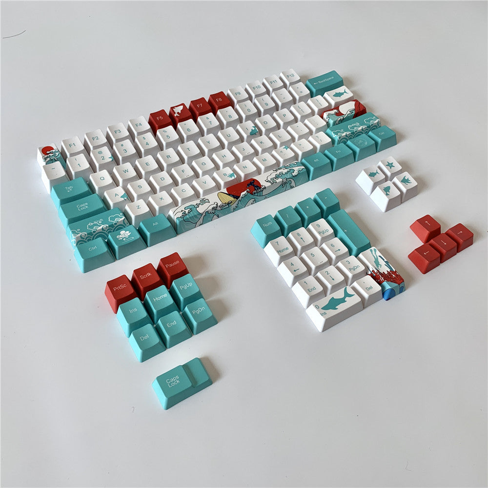 Clavier mécanique à touches de mer de corail