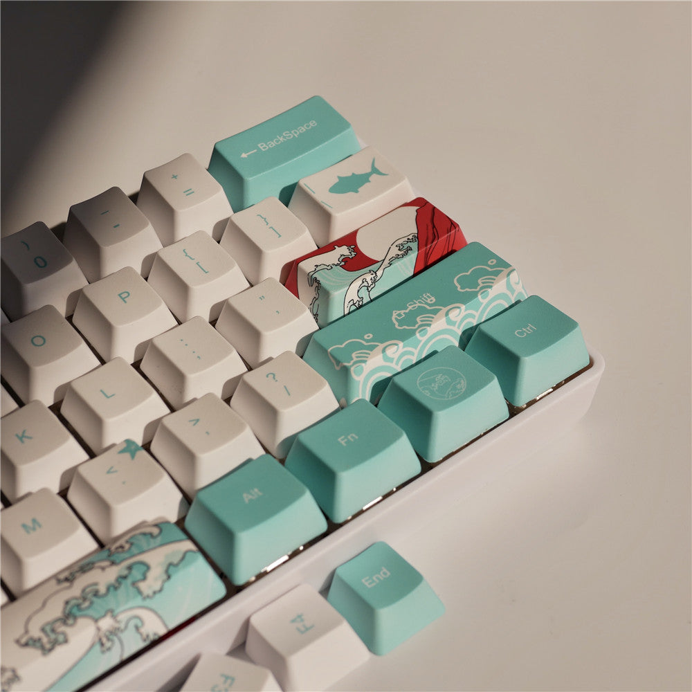 Clavier mécanique à touches de mer de corail