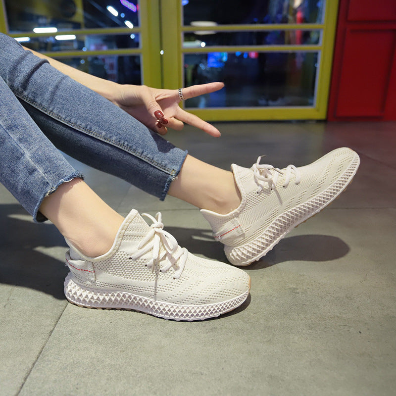 Mode couleur bonbon femmes baskets Tenis Feminino chaussures décontractées femmes respirant maille baskets femmes jaune rouge Basket Femme