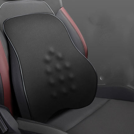 Almohada de masaje para reposacabezas de coche, cojín Lumbar Universal para cabeza, cuello y cintura, almohadillas de soporte para Interior de coche