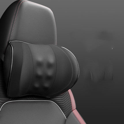 Almohada de masaje para reposacabezas de coche, cojín Lumbar Universal para cabeza, cuello y cintura, almohadillas de soporte para Interior de coche