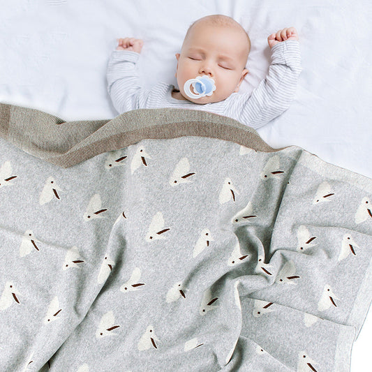 Couverture pour bébé tricotée en forme de lapin, couverture coupe-vent pour bébé