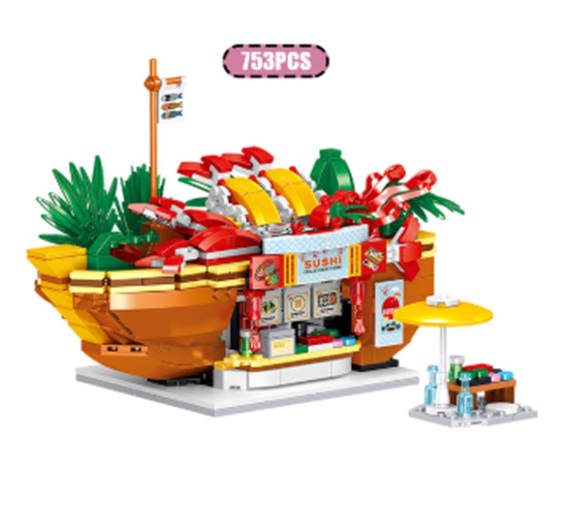Cadeau de jouet assemblé Burger Fruit Girl