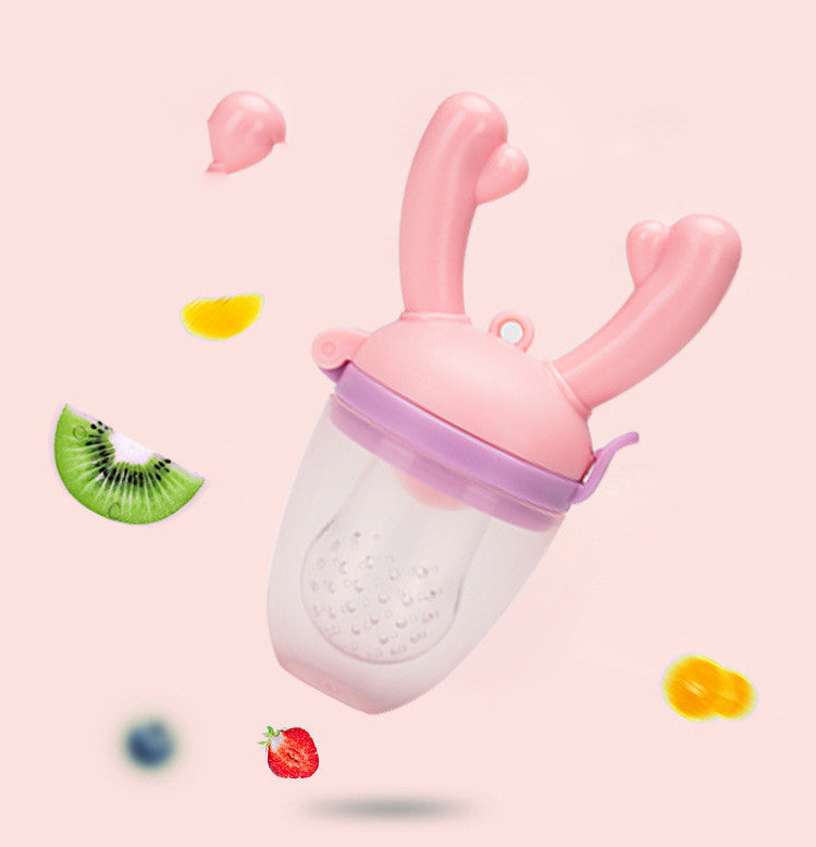 Nuevo Mordisco de frutas y verduras para bebés, suplemento alimenticio de frutas, bolsa para morder, ciervo lechón, mordisco para bebés, fábrica feliz