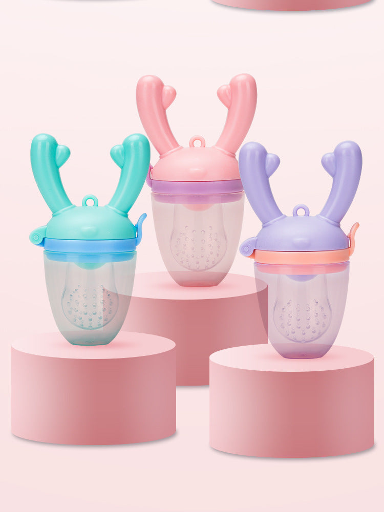 Nuevo Mordisco de frutas y verduras para bebés, suplemento alimenticio de frutas, bolsa para morder, ciervo lechón, mordisco para bebés, fábrica feliz