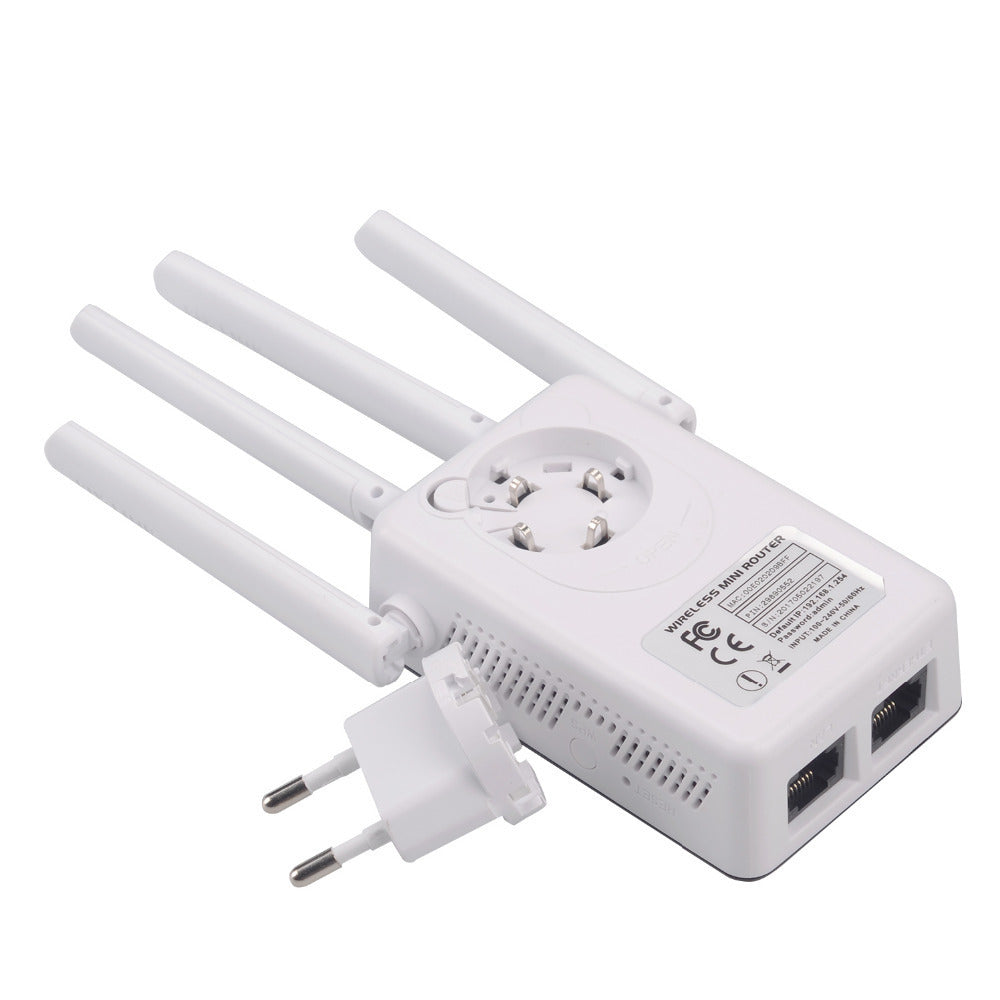 Repetidor de enrutador inalámbrico de cuatro antenas