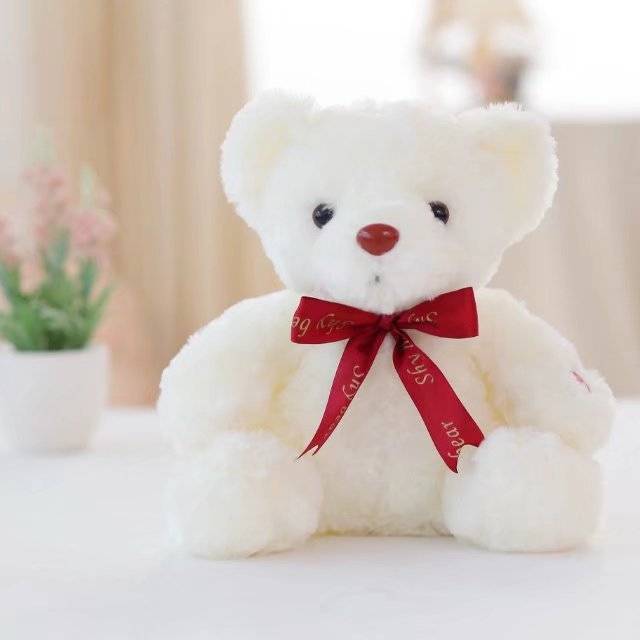 Peluche ours en peluche, poupée ours brillant, cadeau créatif