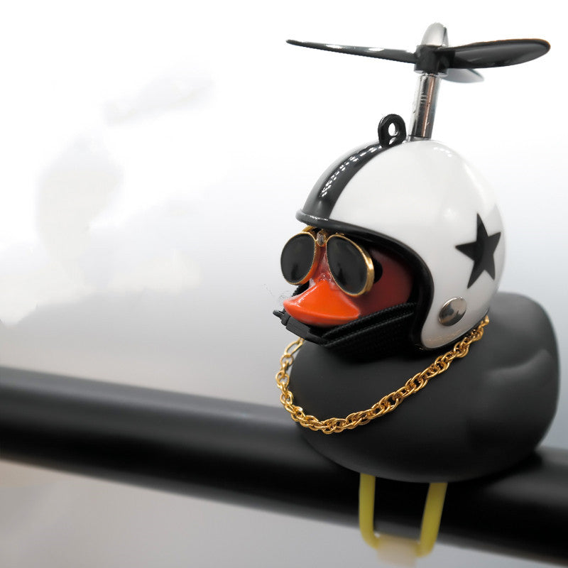 Adornos de motocicleta autopropulsados ​​para vehículo eléctrico Little Yellow Duck