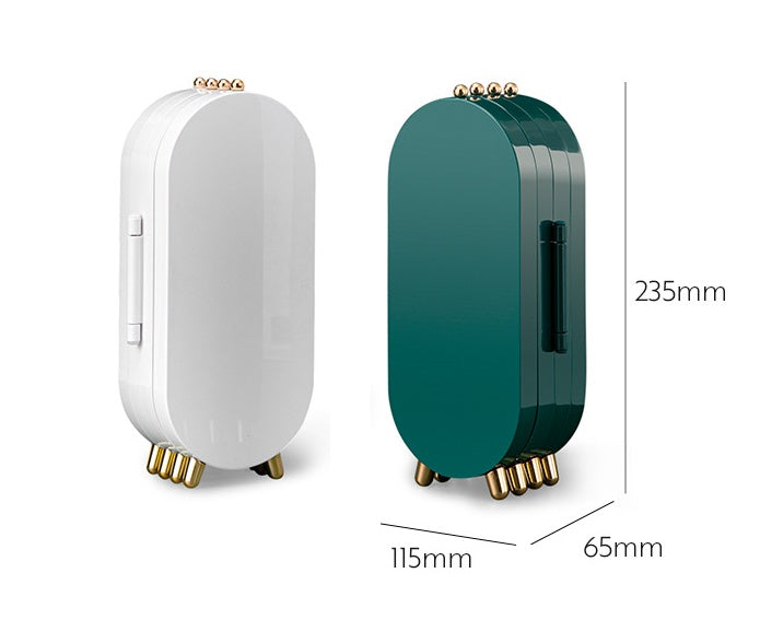 Joyero a prueba de polvo de múltiples capas de escritorio de diseño de lujo ligero