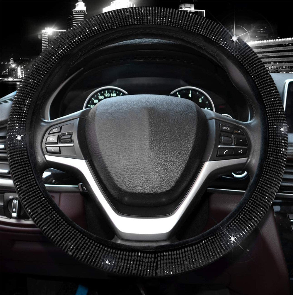 Couvre-volant en diamant strass cristaux couvre-volant artisanal de voiture