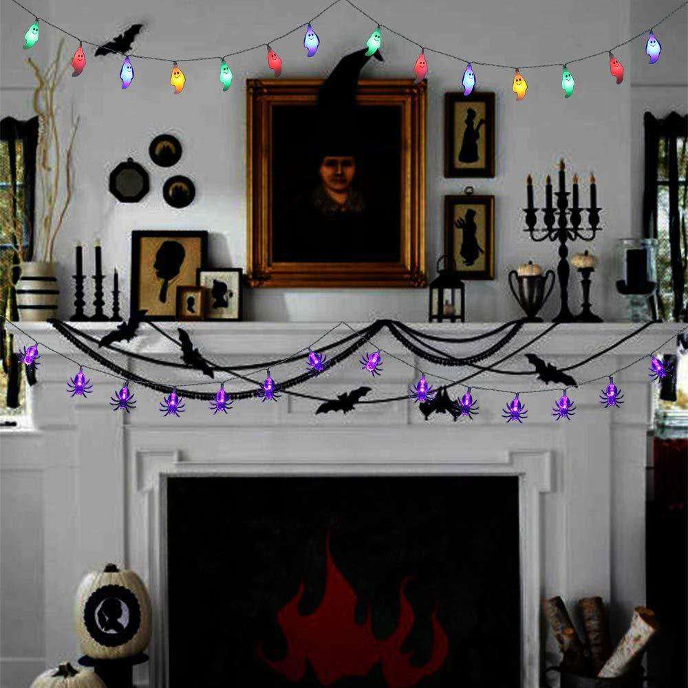 Luces LED decoradas de Halloween.
