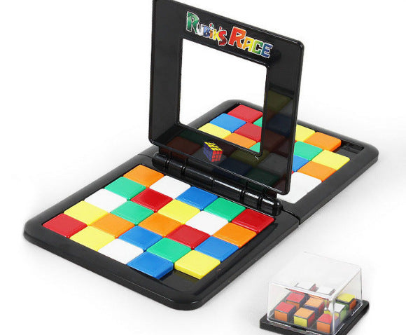 Jeu de course carré de combat de couleurs, puzzle de bureau carré Parent-enfant, jouets éducatifs d'apprentissage Anti-Stress, cadeaux pour garçons et filles