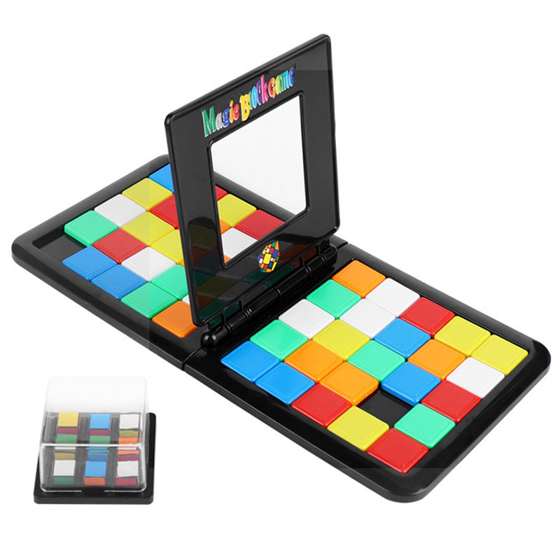 Jeu de course carré de combat de couleurs, puzzle de bureau carré Parent-enfant, jouets éducatifs d'apprentissage Anti-Stress, cadeaux pour garçons et filles