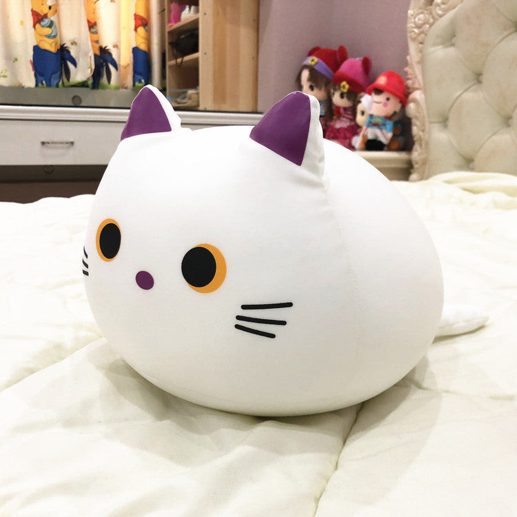 Logiciel de poupée d'oreiller chaton noir et blanc
