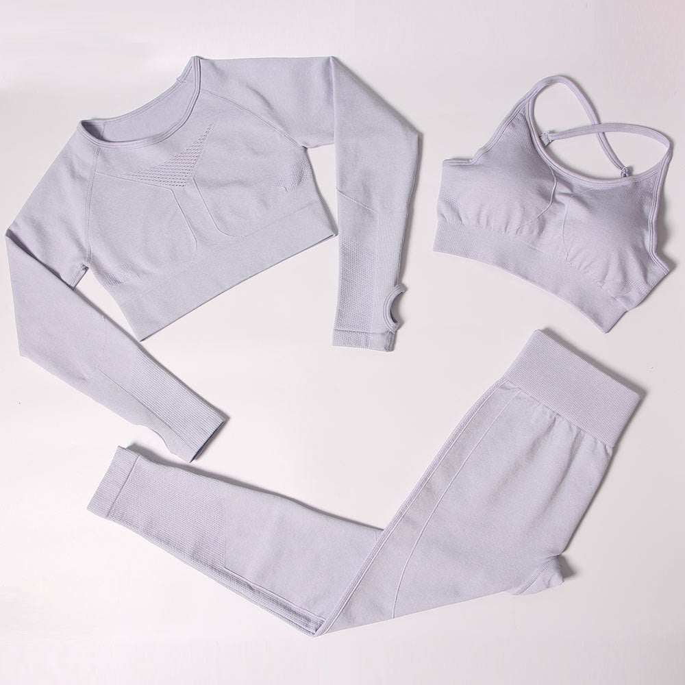 Autumn And Winter Fitness Yoga Three-Piece Suit