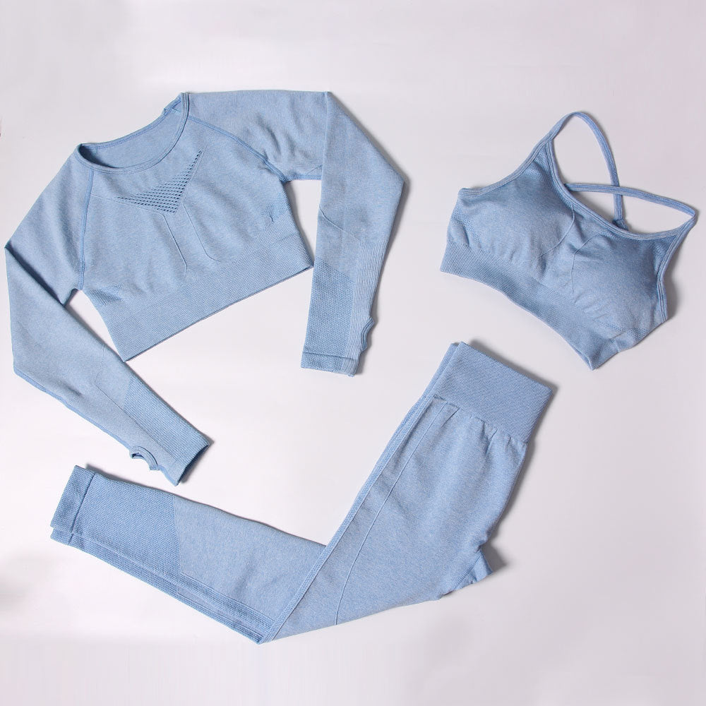 Autumn And Winter Fitness Yoga Three-Piece Suit