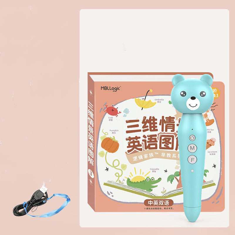 Little Oxford-pluma de lectura bilingüe chino-inglés, máquina de lectura Universal en inglés para niños pequeños