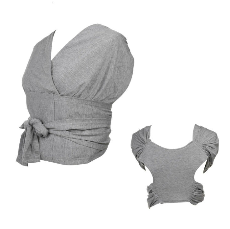 Écharpe d'été en coton pour bébé, écharpe simple croisée