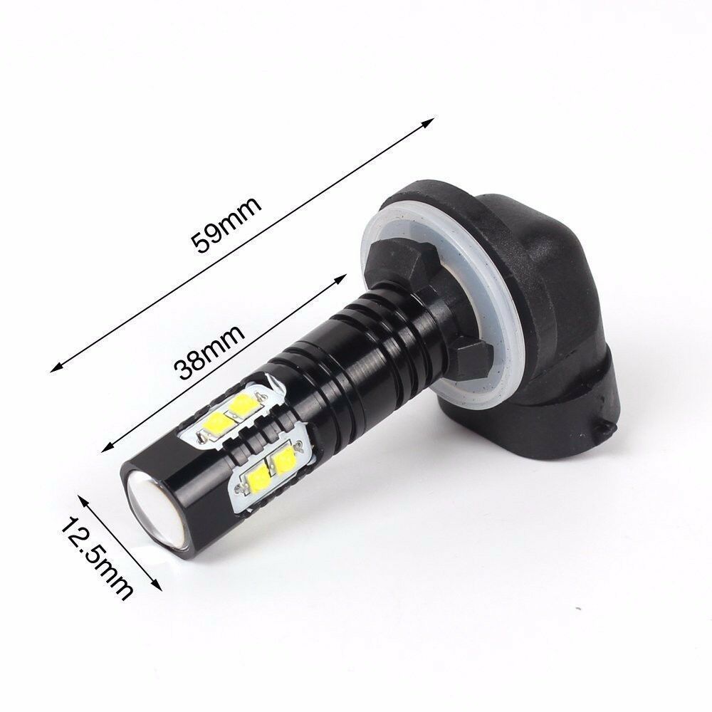 Luz antiniebla LED para coche 10SMD Luz de coche de alta potencia carcasa negra