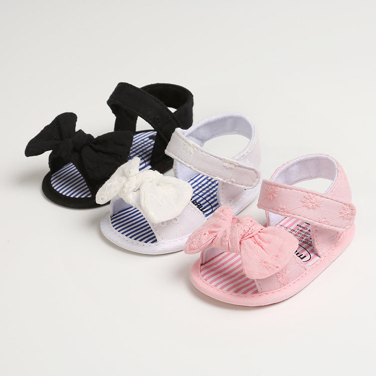 Chaussures d'été pour bébé avec nœud papillon, chaussures pour bébé