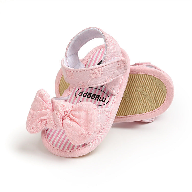Chaussures d'été pour bébé avec nœud papillon, chaussures pour bébé